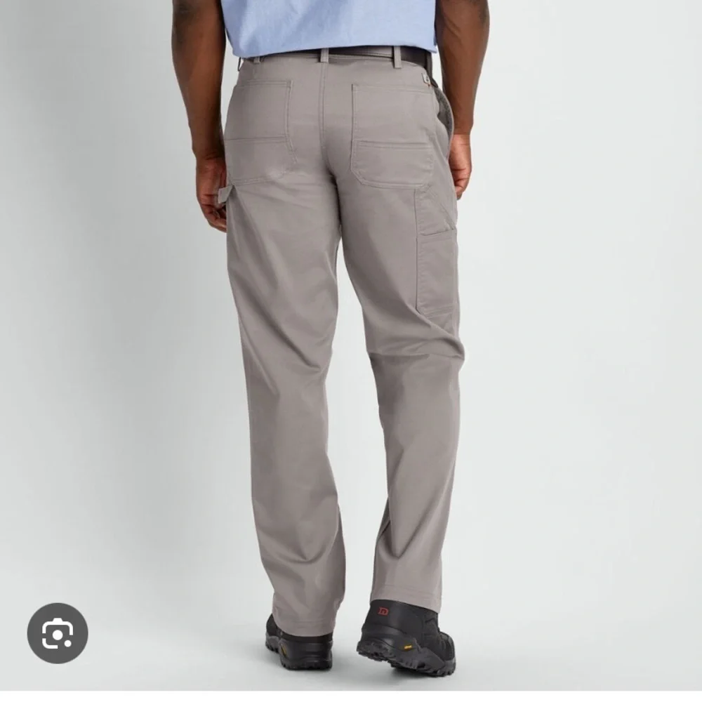 Duluth trading 40 grit Men's Gray carpenter Pants slim fit workwear office 44x30
